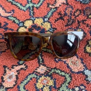 Tom Ford Brown Tortoiseshell Polarized Sunglasses